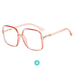 Red Retro Eyeglasses Square Shape Glasses for Men